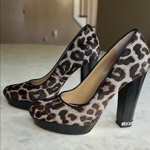 MICHAEL Michael Kors Brown and Black Platform Heels
